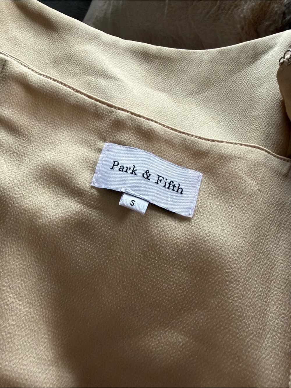 Park and Fifth Brodie Dress with scarf - champagne - Picture 2 of 3